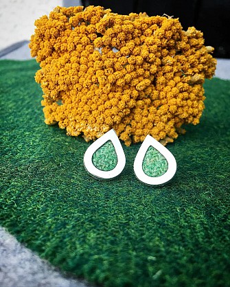 Sterling Silver and Harris Tweed 