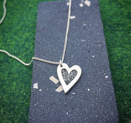 Sterling Silver and Harris Tweed- 15mm - 18inch chain