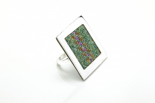 Sterling Silver and Harris Tweed