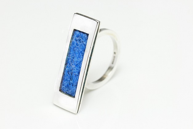 Sterling Silver with Harris Tweed 